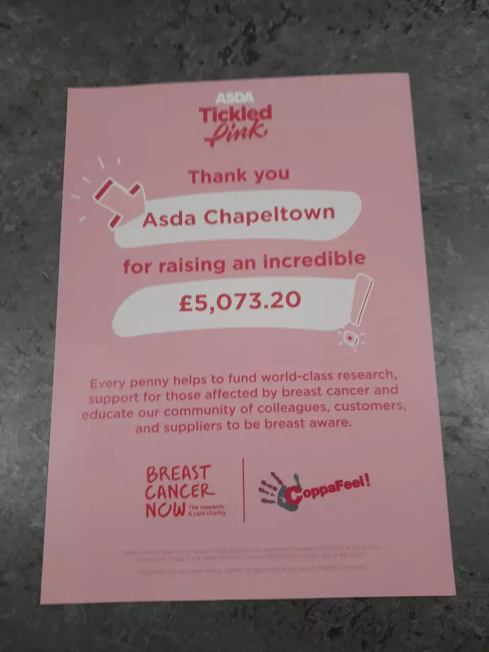 Tickled Pink | Asda Chapeltown