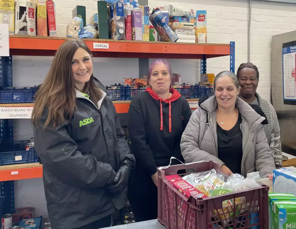 Helping out at the food bank | Asda Longwell Green