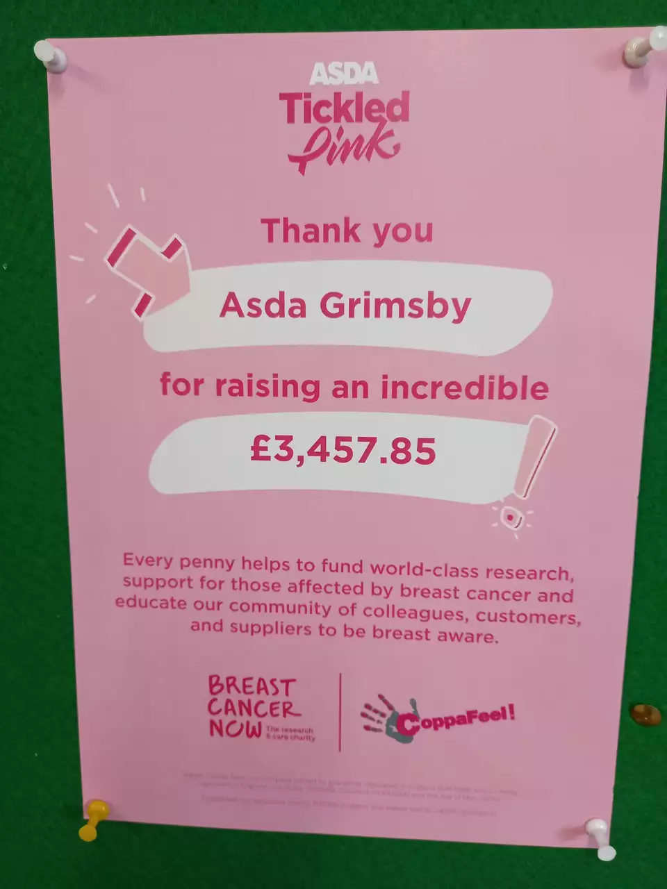 Tickled Pink at Asda Grimsby | Asda Grimsby