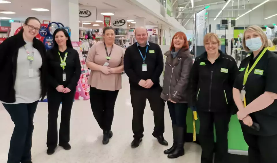 Asda Clayton Green Managers and Section Leaders donated £200 to Miles for Smiles  | Asda Clayton Green