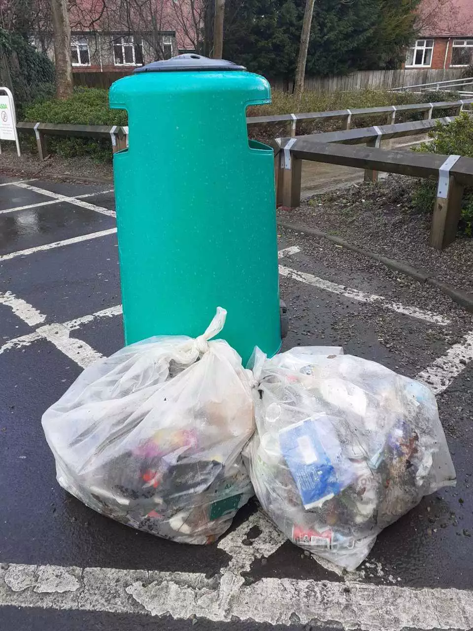 Putting rubbish in its place #bin | Asda Gosforth