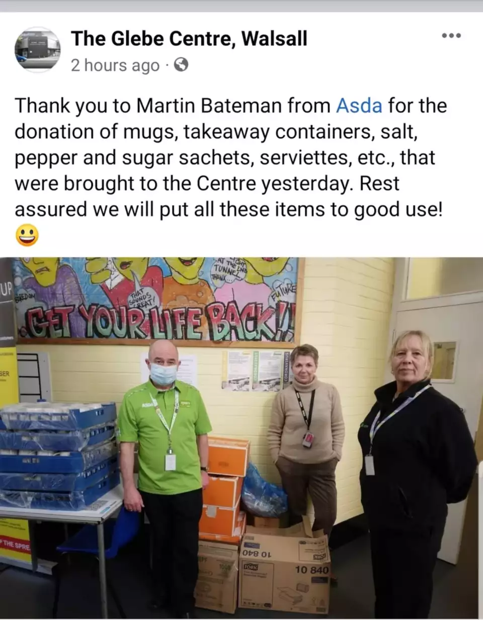 Helping the homeless and rough sleepers | Asda St Matthews