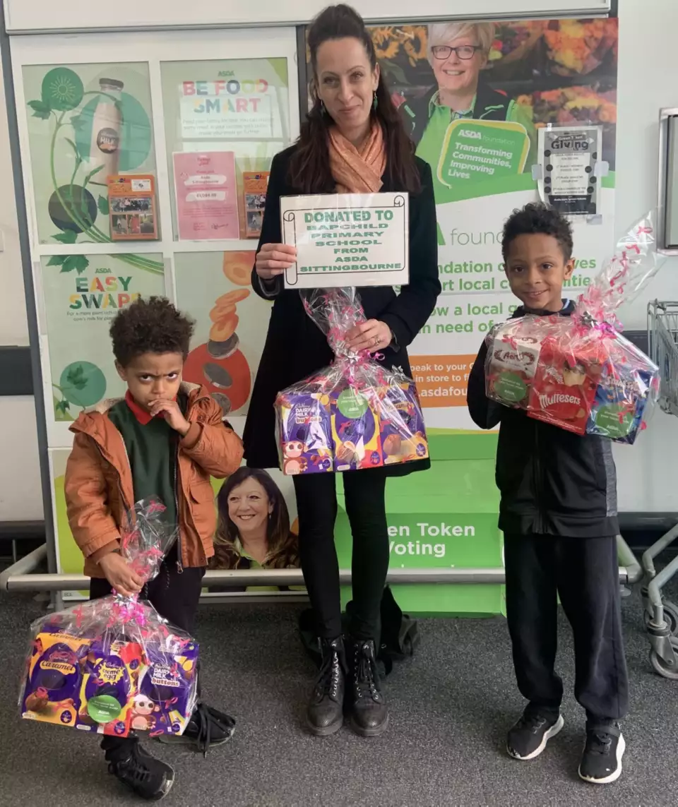 Easter Donation to Bapchild Primary School  | Asda Sittingbourne