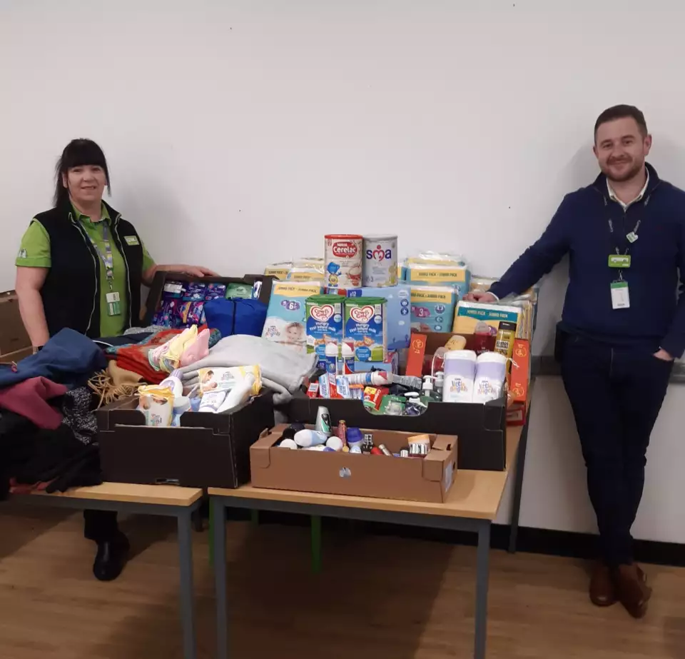 Our Colleagues donate essential supplies for the people of Ukraine | Asda Ipswich Stoke Park