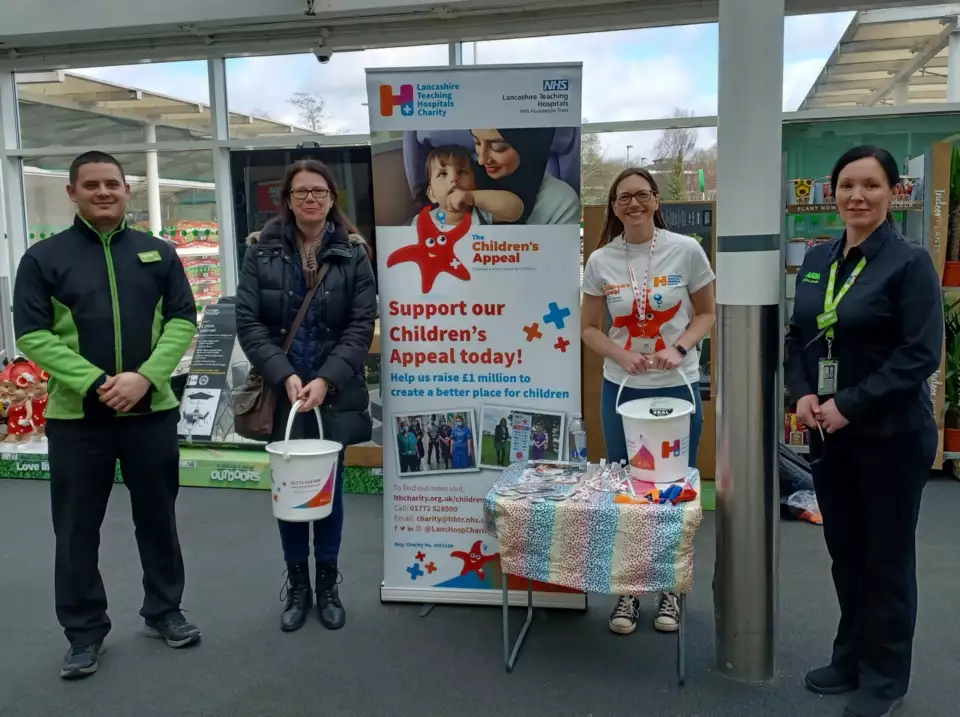 Lancashire Teaching Hospitals Chartiy Children's Appeal are instore fundraising. | Asda Clayton Green