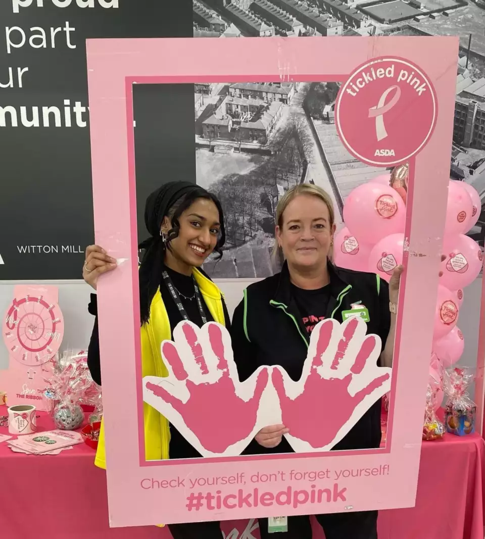 Tickled Pink fundraising | Asda Blackburn