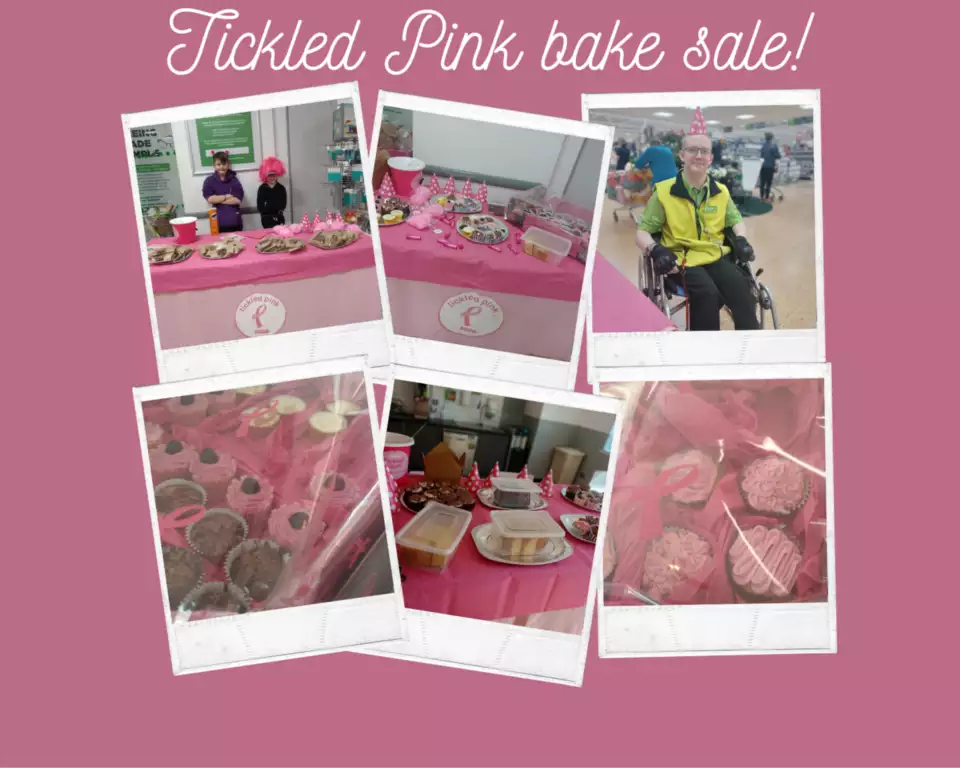 Tickled Pink bake sale | Asda Derby