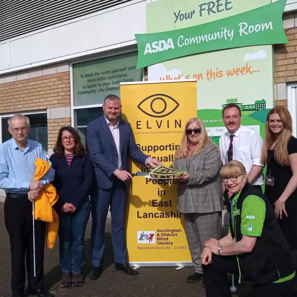 MP opens sight loss support group at our community room | Asda Colne
