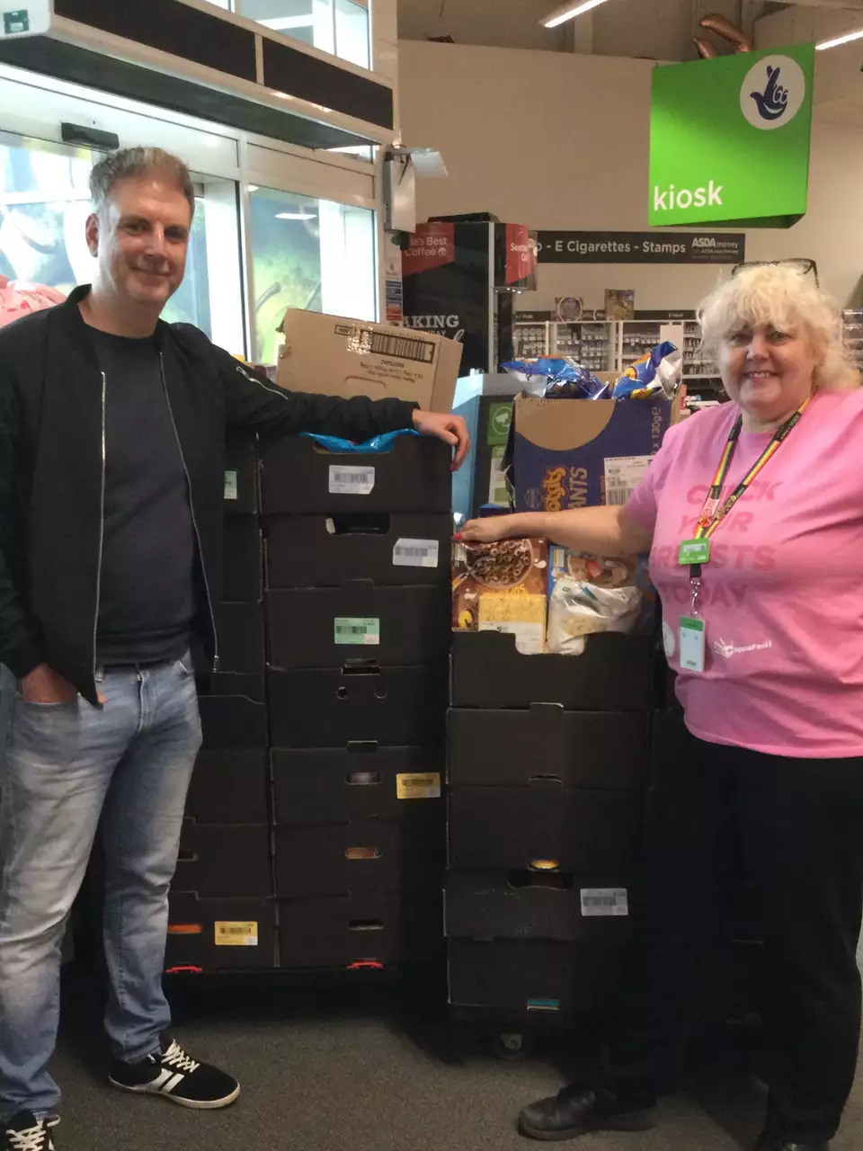 Donation to the food bank | Asda Leicester