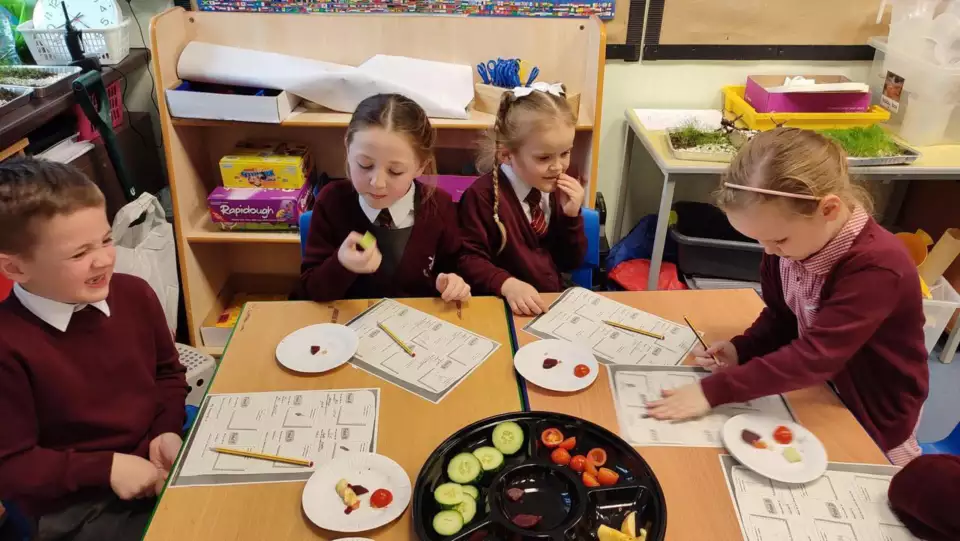 Fruit & Veg Tasting - Halsnead Primary  | Asda Huyton