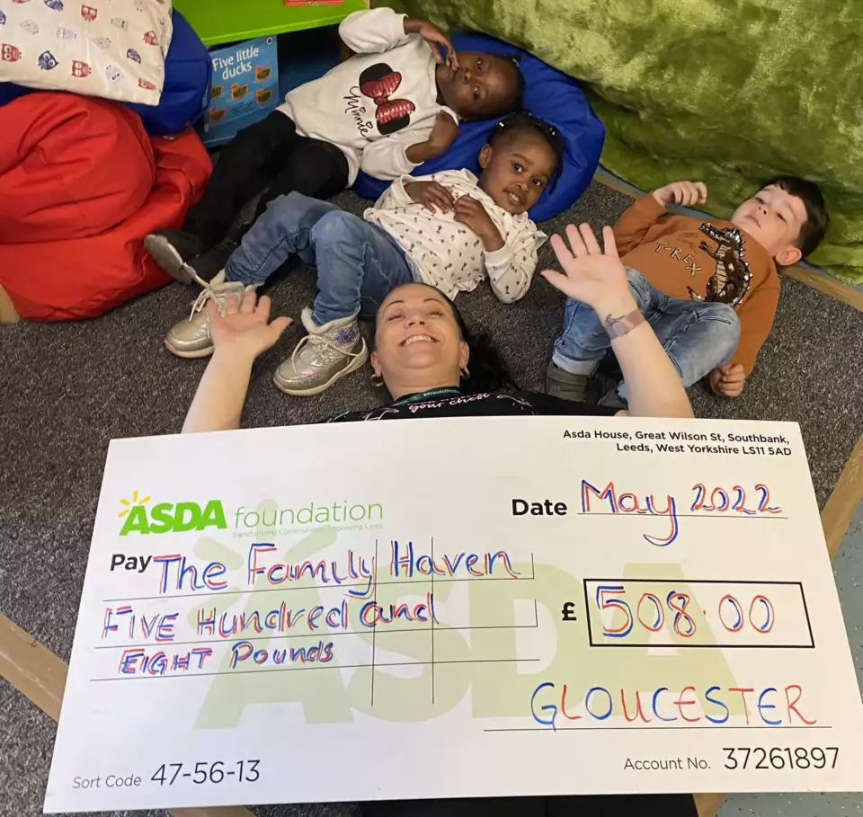 Jubilee party for The Family Haven | Asda Gloucester
