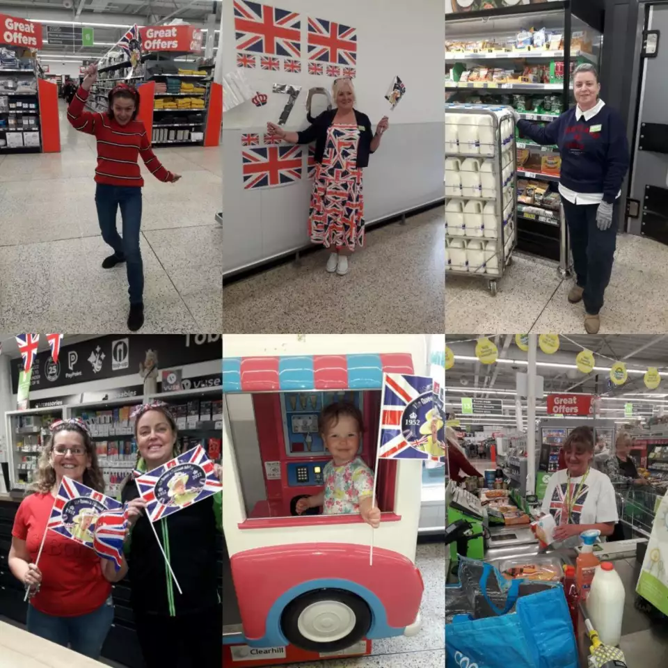 We're red, white and blue! | Asda Barrow