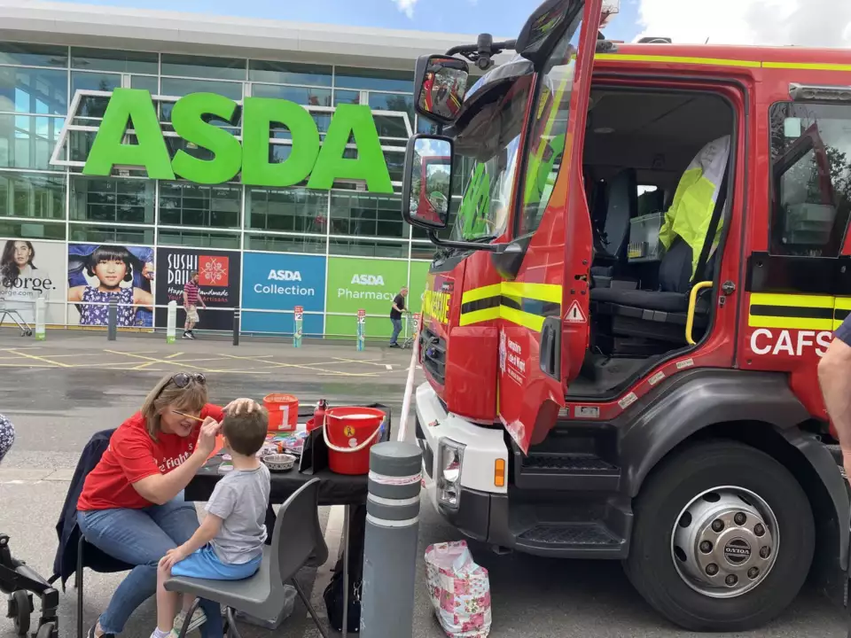 Hampshire and Isle of Wight Fire and Rescue Service.  | Asda Eastleigh