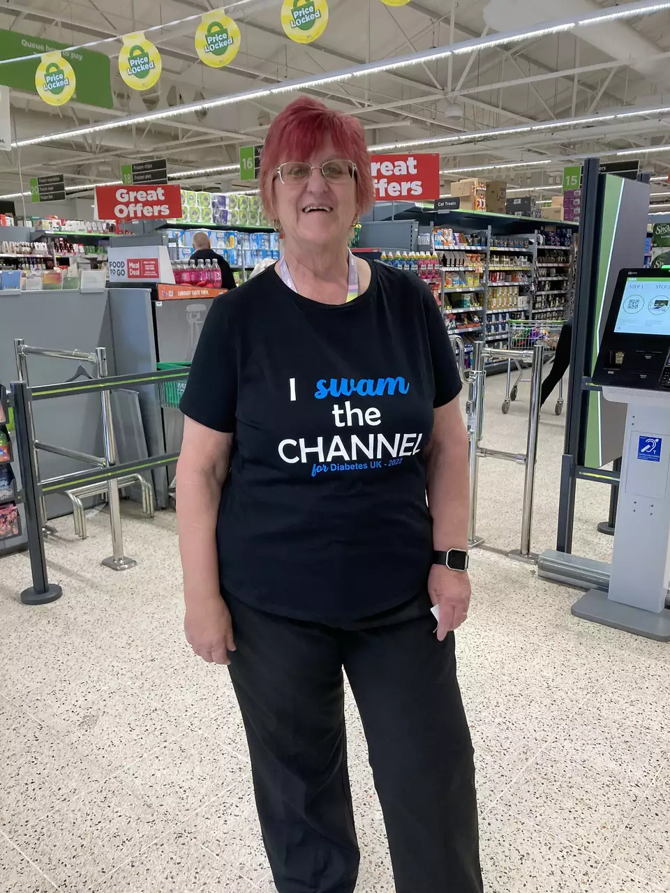 Stella 'swims' English Channel for charity  | Asda South Woodham Ferrers