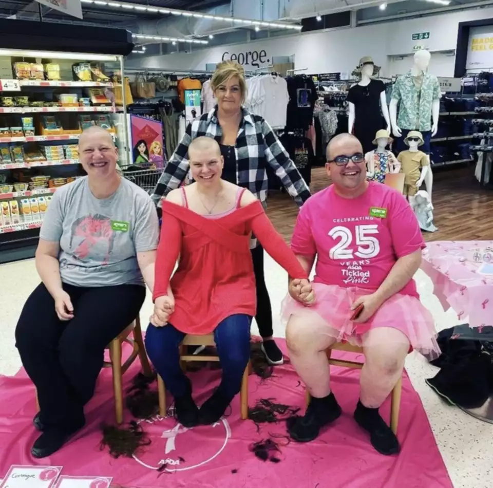 Tickled Pink head shave | Asda Tain