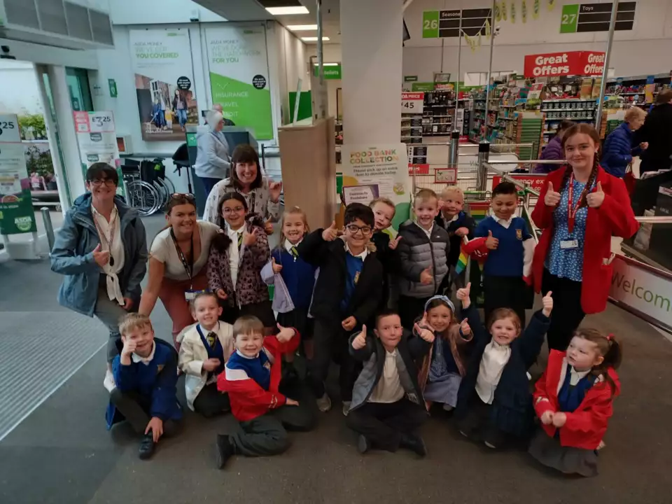 Visit from Whitecrook Primary  | Asda Clydebank