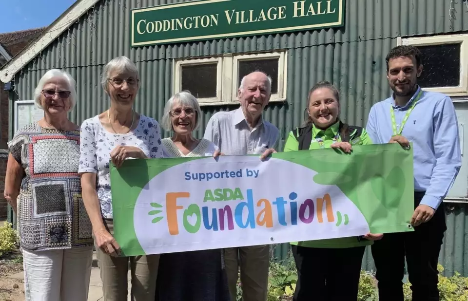 £7,500 Asda Foundation grant for Coddington Village Hall | Asda Newark