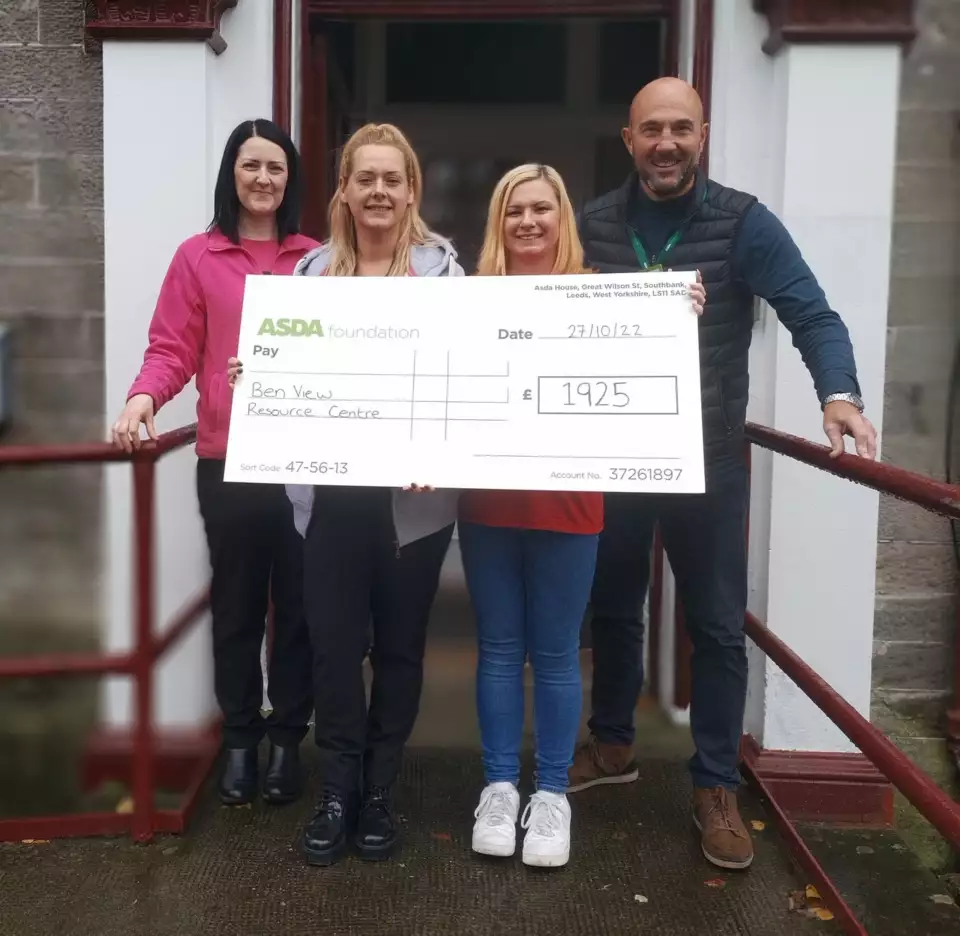 Cost of living grant to Ben View Resource Centre | Asda Dumbarton