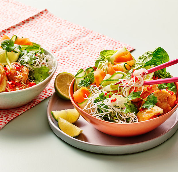Vietnamese-style rice noodle salad