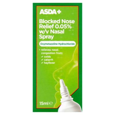 ASDA Nasal Decongestant Spray 15ML 