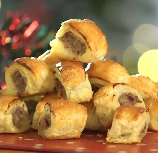 Christmas sausage rolls