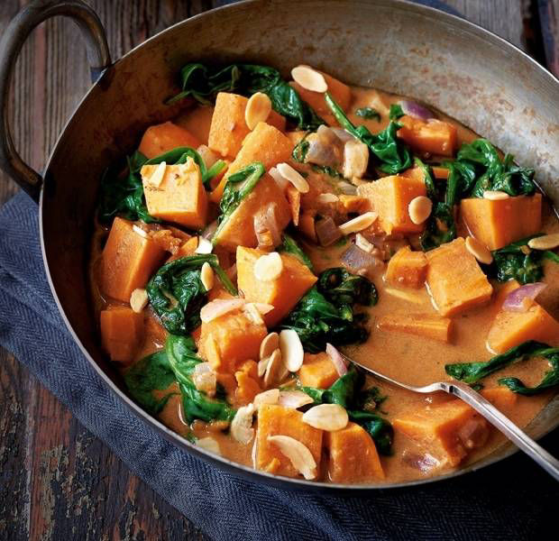 Sweet potato & spinach curry | Asda Good Living
