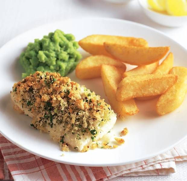 Baked fish & chips