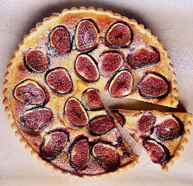 Fig & almond tart