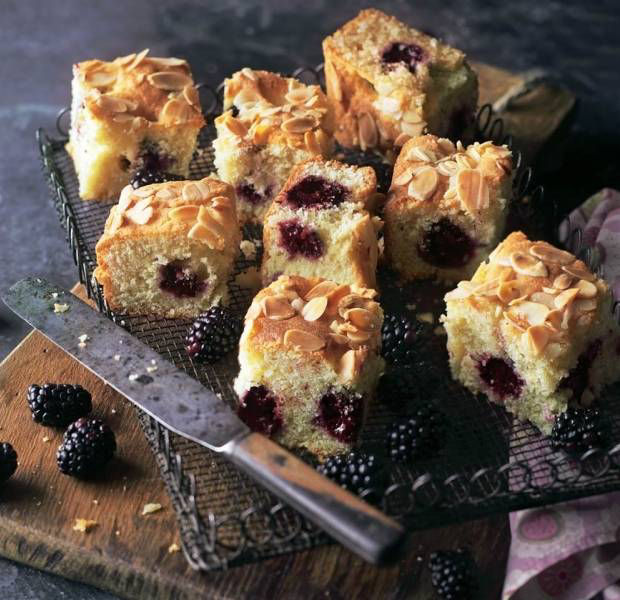 Blackberry and almond cake