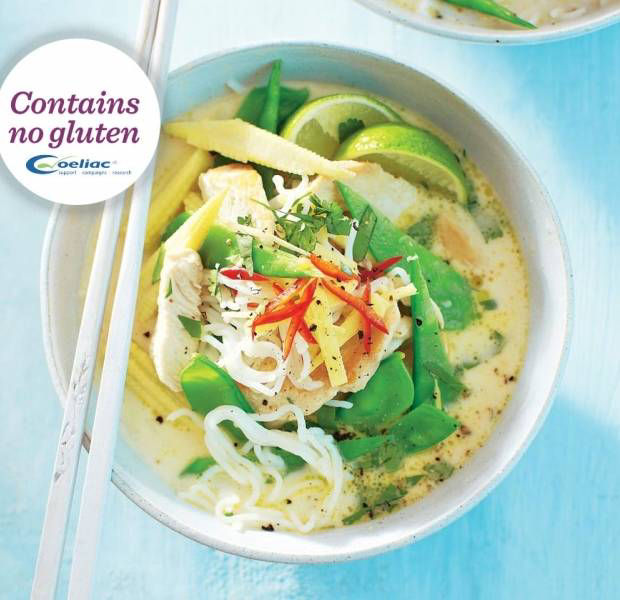 Thai-style chicken & rice noodle broth