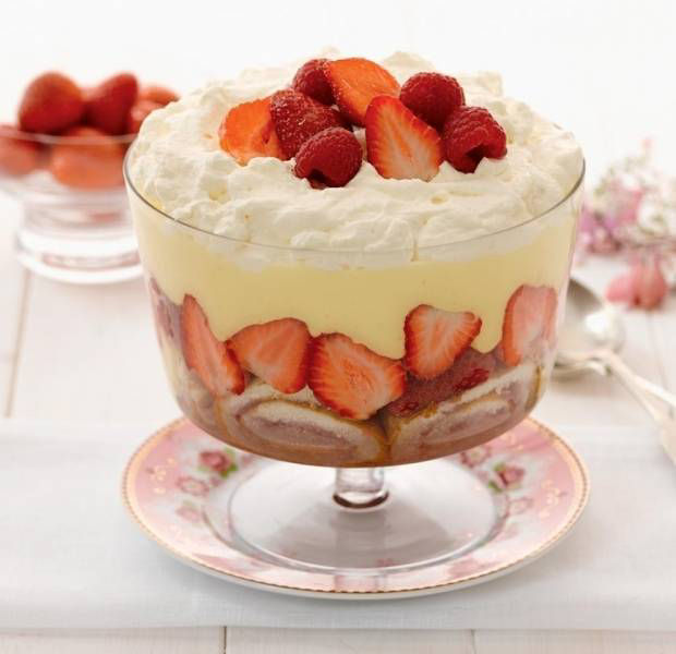 Summer fruit trifle