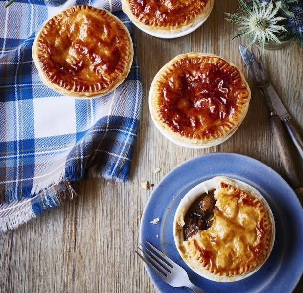 Scotch pies with beef