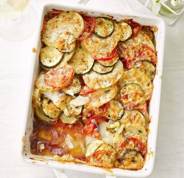 Potato and courgette tian