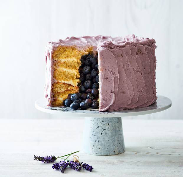 Blueberry surprise gâteau