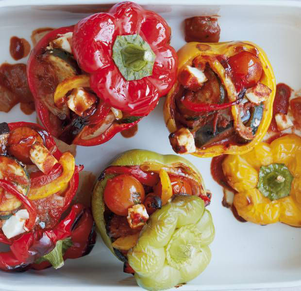 Mediterranean stuffed peppers
