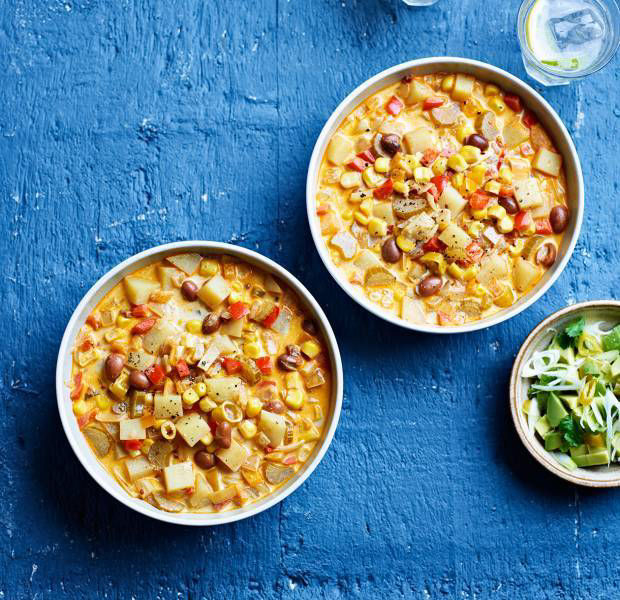 Slow-cooker Mexican corn chowder