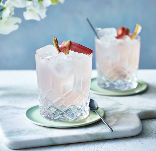 Rhubarb and ginger sour