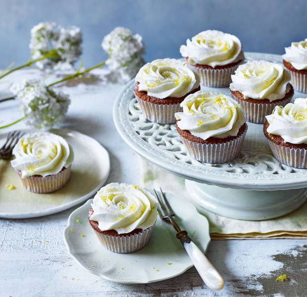 Lemon & elderflower cupcakes