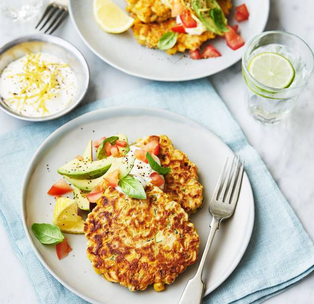 Sweetcorn and bacon fritters