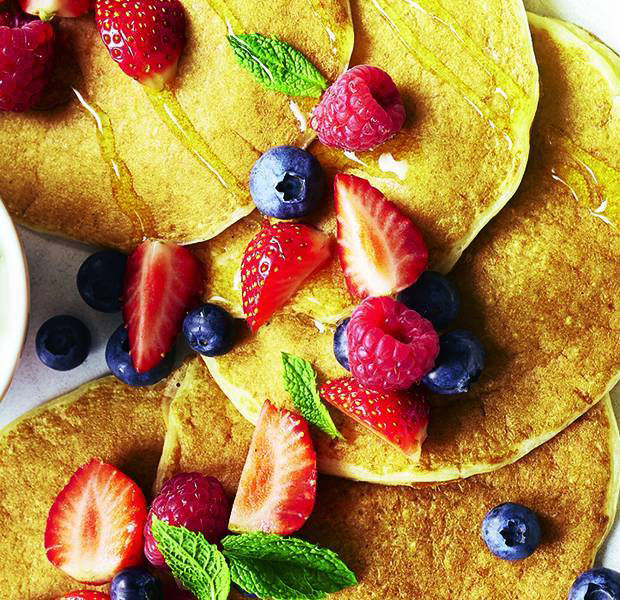 Pineapple Cottage cheese pancakes
