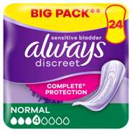 Always Discreet Incontinence Pads Normal For Sensitive Bladder - ASDA  Groceries
