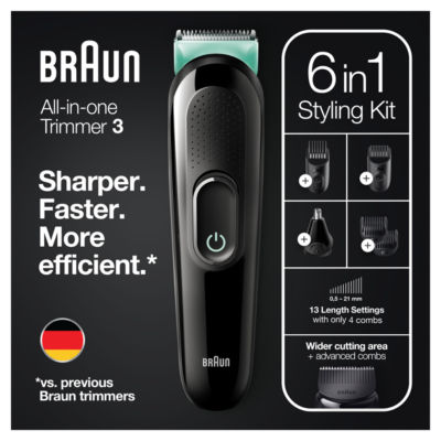 braun hair beard trimmer