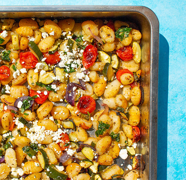 Beat the Budget's Baked Gnocchi with Mediterranean Veg