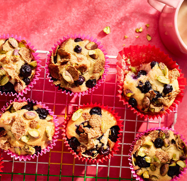 Blueberry bran muffins