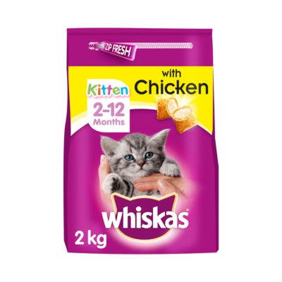 Whiskas Chicken Dry Kitten Food - ASDA 