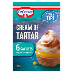 Is cream of tartar the same thing as baking powder Dr Oetker Cream Of Tartar Sachets Asda Groceries