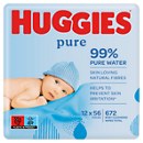 Huggies Pure Baby Wipes 12X56