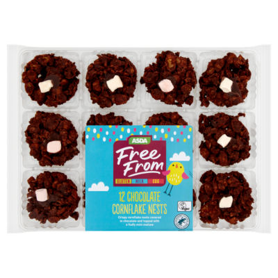 ASDA Free From 12 Chocolate Cornflake Nests - ASDA Groceries