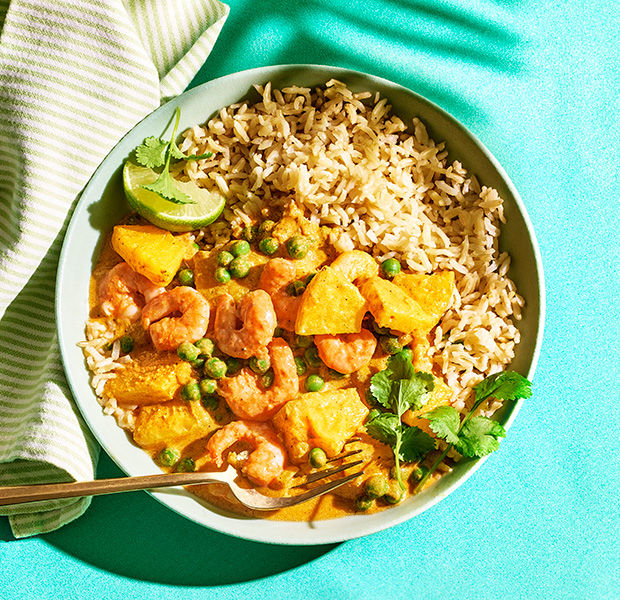 Prawn and pineapple curry