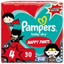 Pampers Baby-Dry Superhero Nappy Pants Size 4  30pk